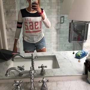 Superdry white long sleeve